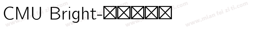 CMU Bright字体转换